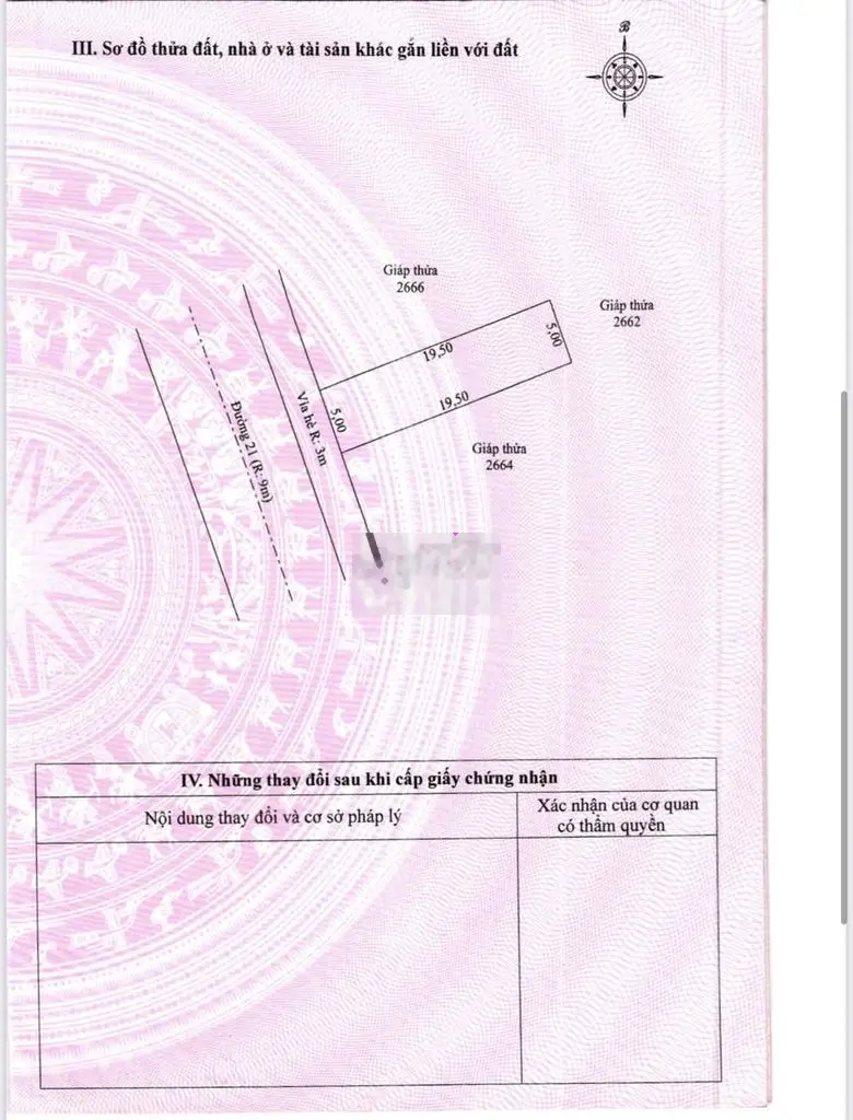 2 Nền Đất đối diện Trung Tâm Thương Mại, Kế Chợ Minh Lương, 5x19.5 SHR