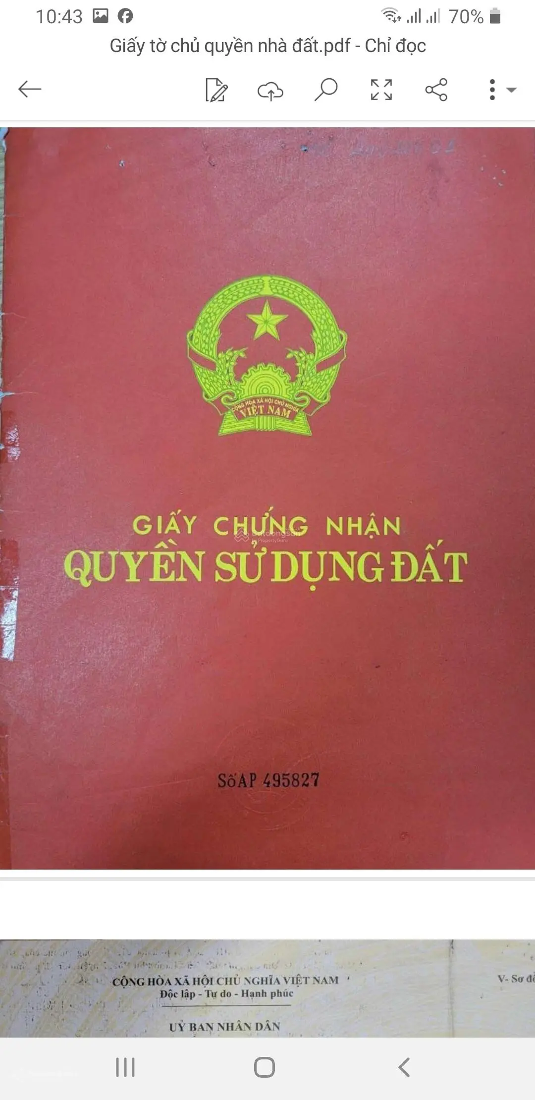 Bán đất sổ riêng cá nhân DT: 19.318m2 MT ĐT741 TP. Bến Cát, Bình Dương giá 7tr/m2