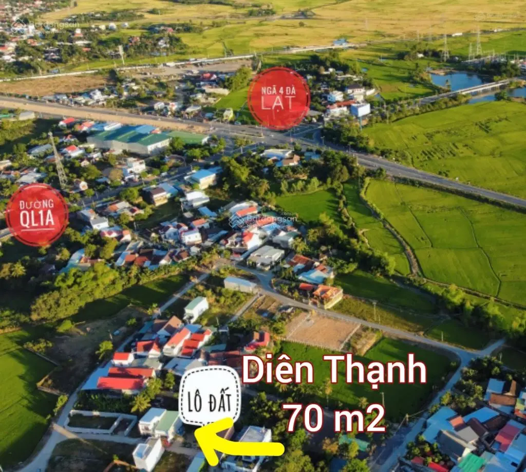 830 triệu đến 2, x tỷ. Vài lô đất gần Võ Nguyên Giáp và Quốc Lộ 1 ở Diên Thạnh, Diên Khánh