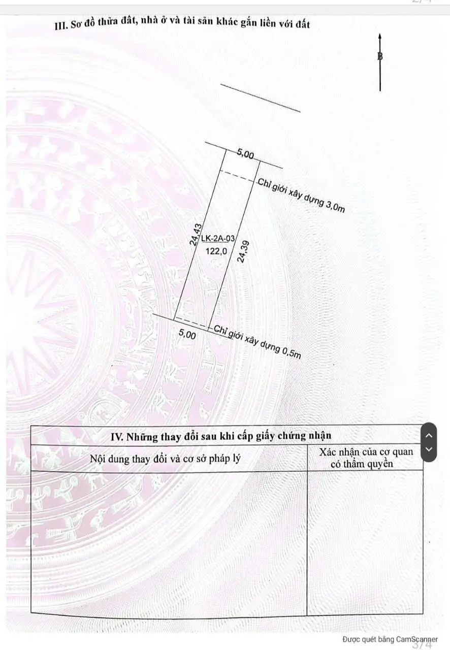 Chính chủ cần bán đất đấu giá Bạch Đa, Kim Hoa, Mê Linh, Hà Nội S= 122m2