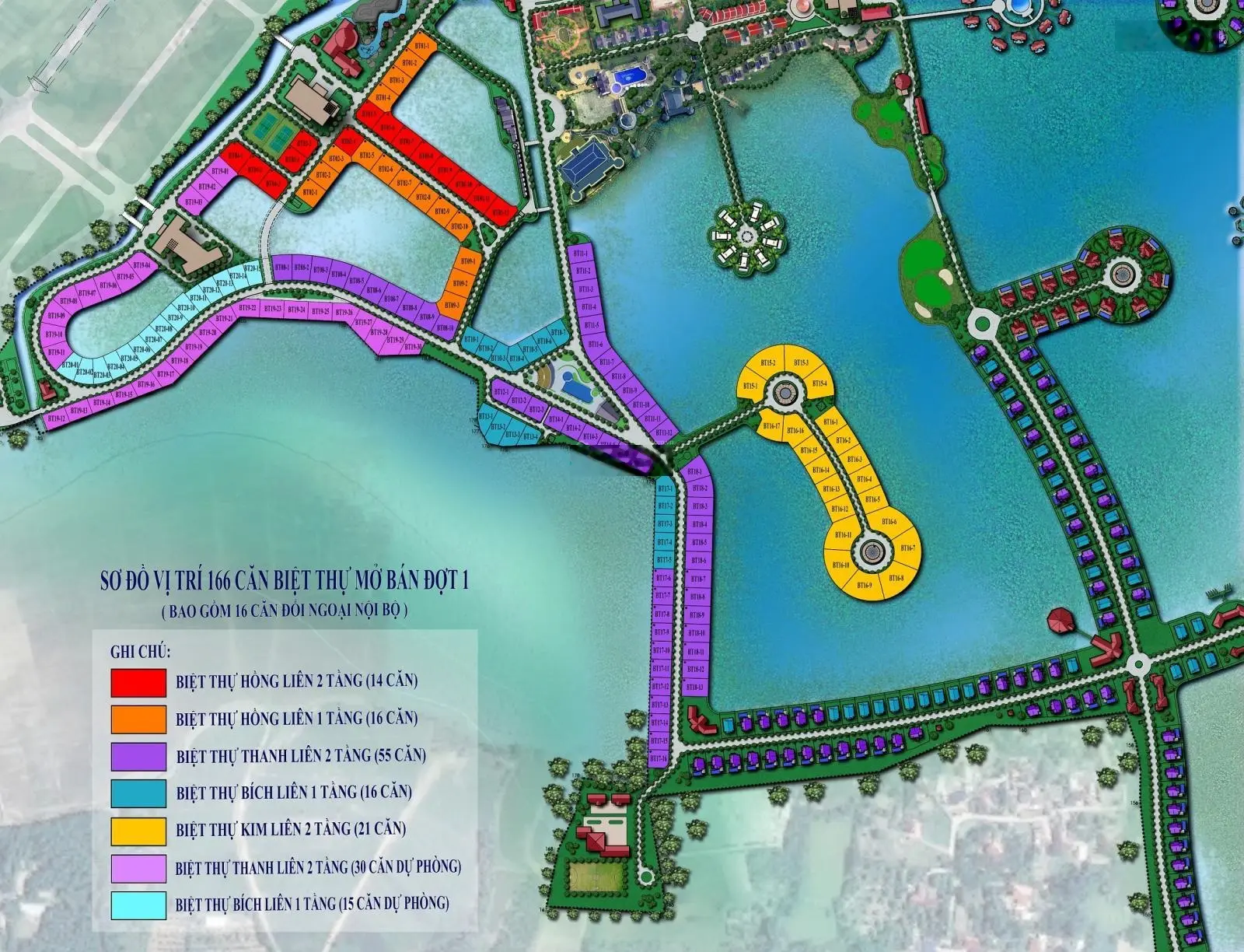 Chúng tôi bán biệt thự Vườn Vua 265 m2, 300 m2; 350 m 2, 400 m2 Villas khoáng nóng