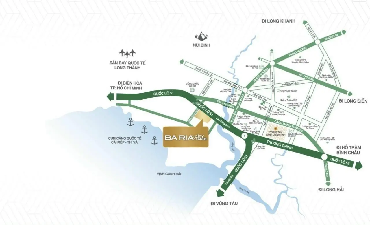 Bà Rịa City Gate, 6x20m, gần công viên, giá 1.8 tỷ, LH 0933 366 ***