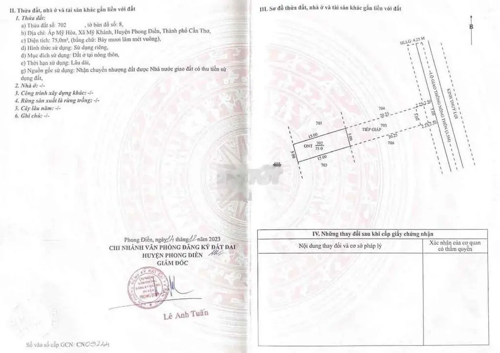 Nền 200m2 - 75m2 Thổ Cư - 5x40 - Lộ Oto - Cách Nguyễn Văn Cừ 1Km