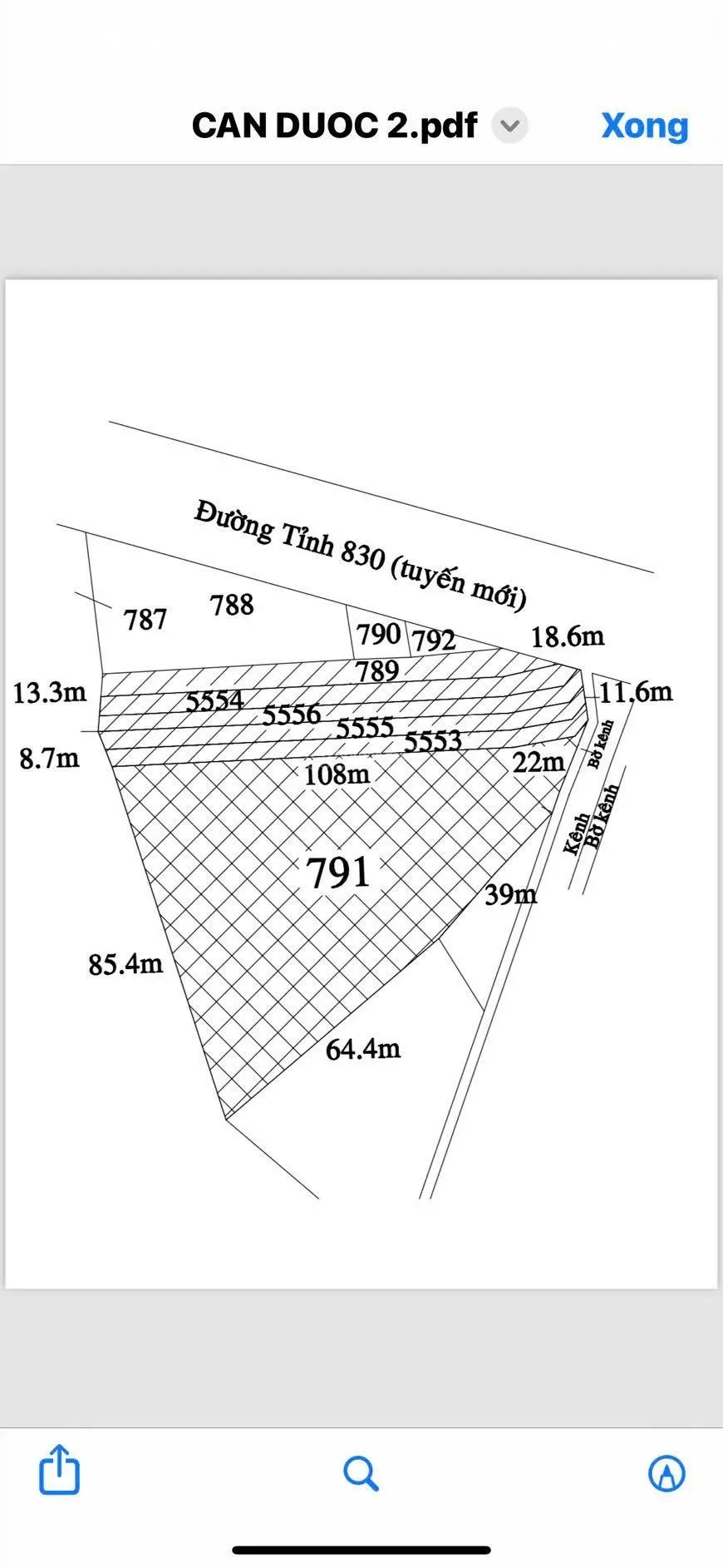 Cần bán gấp mặt tiền đường 830B xã Long Sơn huyện Cần Đước, tỉnh Long An