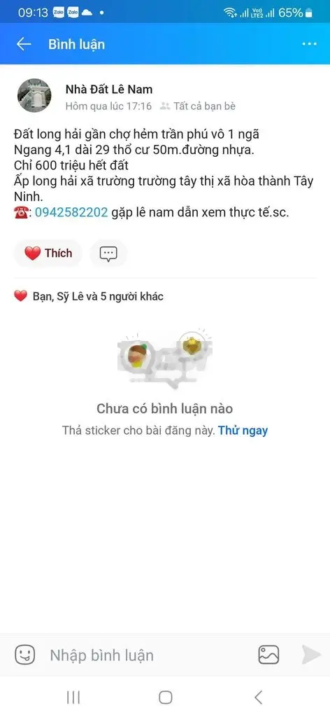 Đất hẻm 32 trần phú vô 1 ngã chỉ 600 triệu hết đất