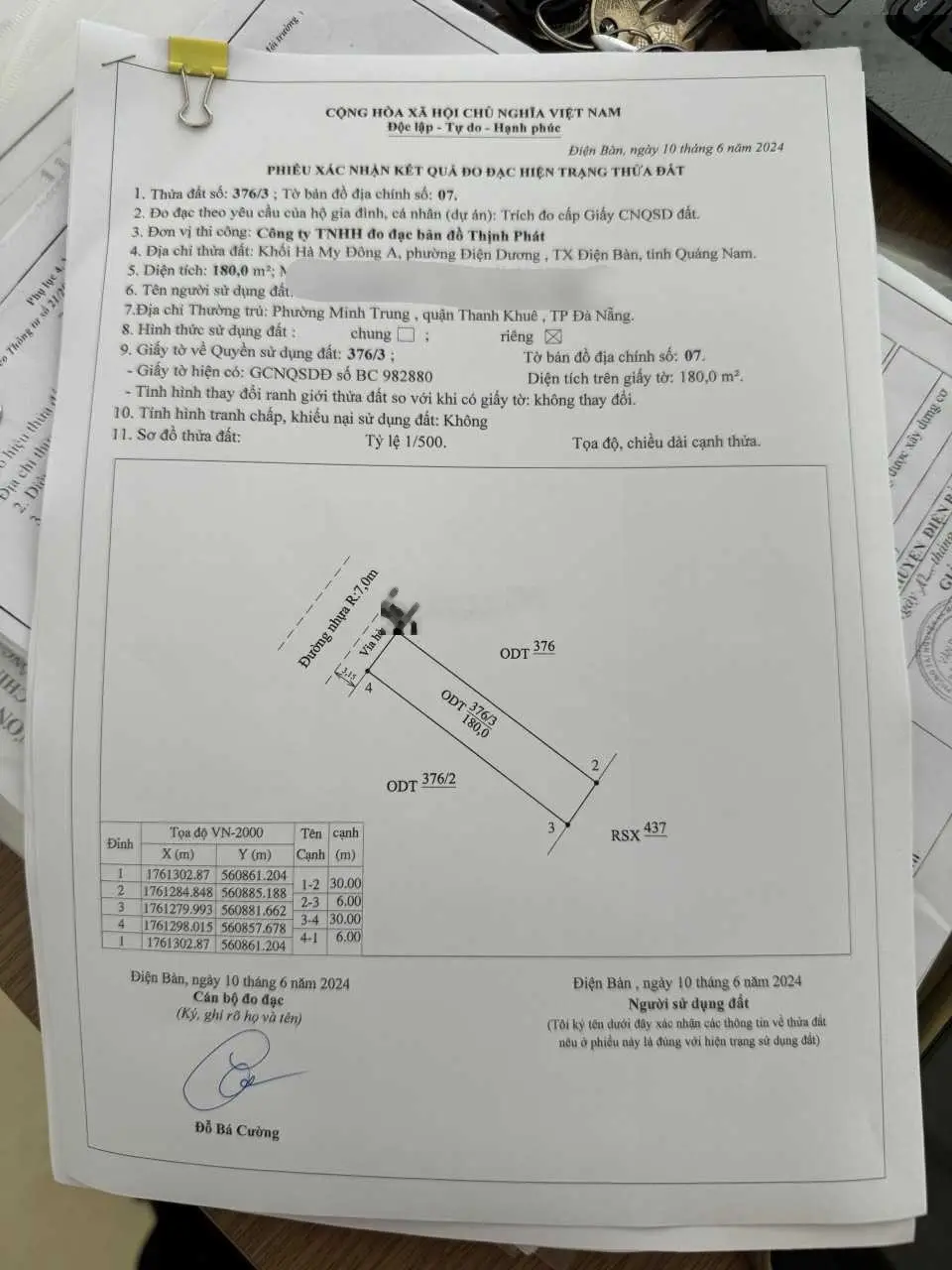 Chào bán 180m2 đất biển Hà My cách biển 50m đường 16,5m sụp hầm