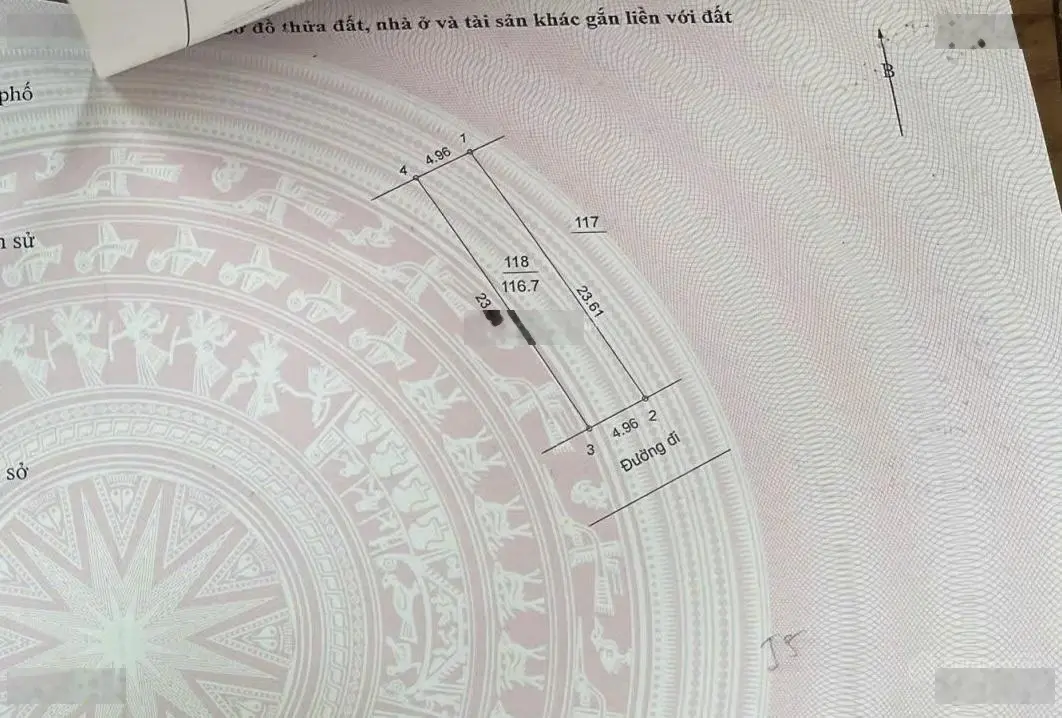 Bán 116,7m2 mặt tiền rộng 4,96m tại khu tái định cư đồng doi ba vì hà nội