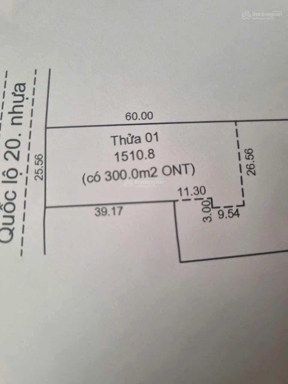 Bán nhà đất mặt tiền đường Quốc Lộ 20, Xã Phú Lợi, huyện Định Quán, tỉnh Đồng Nai