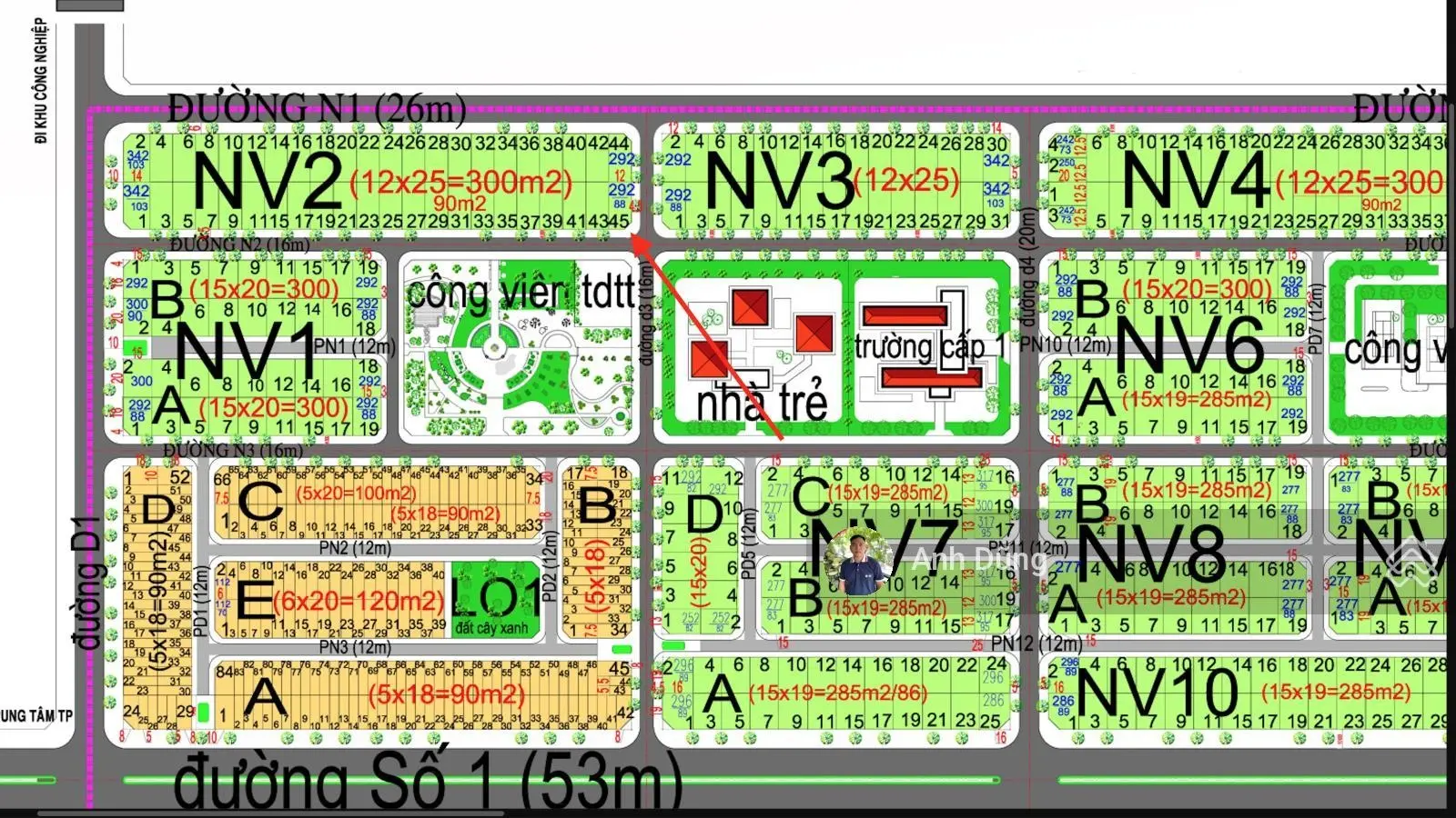 Bán lô đất nhà vườn góc đường 16m&16m, đối diện công viên, dự án HUD Nhơn Trạch, giá cực rẻ bao lời