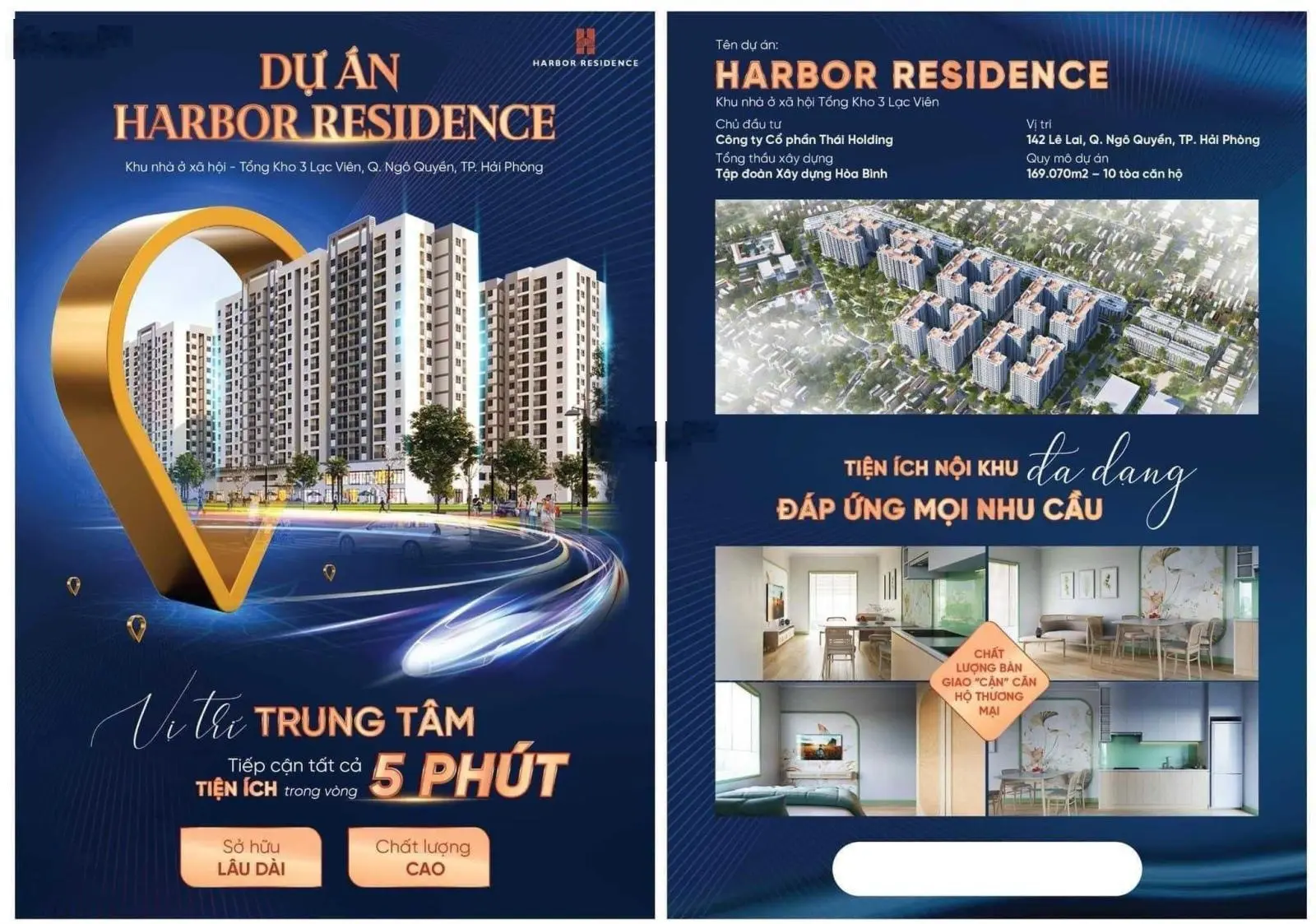 Harbor Residence - Dự án NOXH Tổng kho 3 Lạc Viên - 142 Lê Lai, Hải Phòng, sở hữu sổ hồng lâu dài