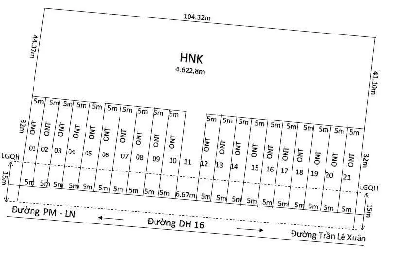 Bán đất nền Tây Ninh mặt tiền đường DH16 rộng 20m, diện tích 5x32m, thổ cư 100%, giá 790 triệu/nền