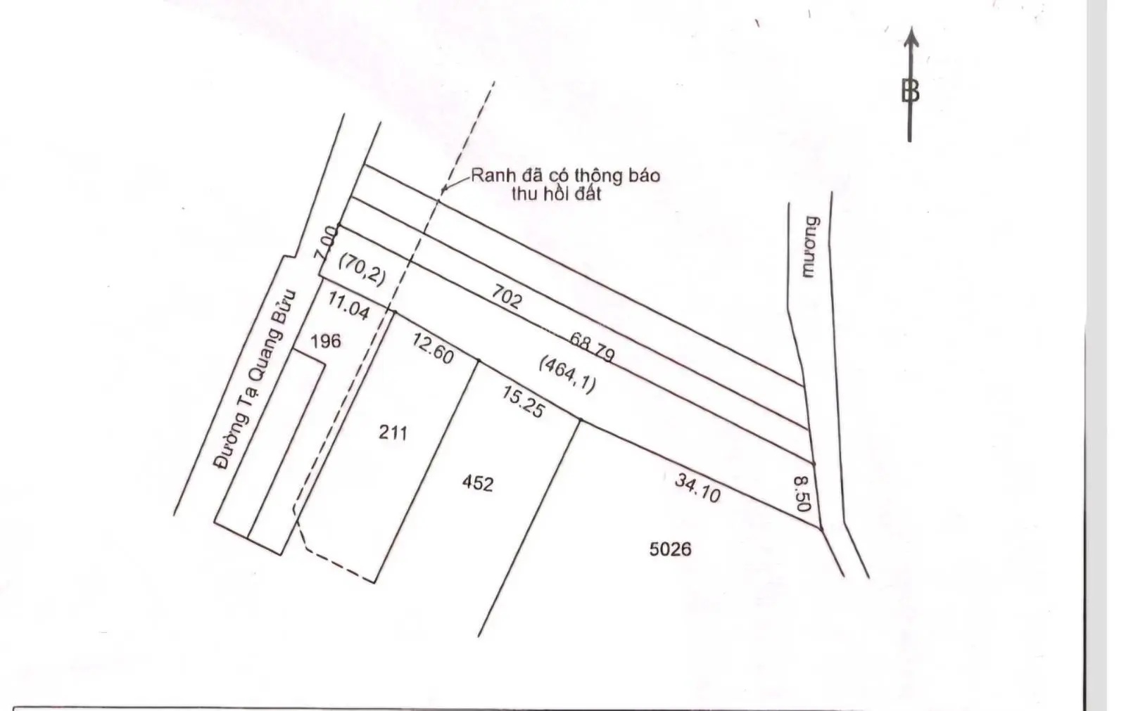 Bán gấp nhà Tạ Quang Bửu, Long Toàn TP Bà Rịa 464 m2 - đất trung tâm TP Bà Rịa Vũng Tàu