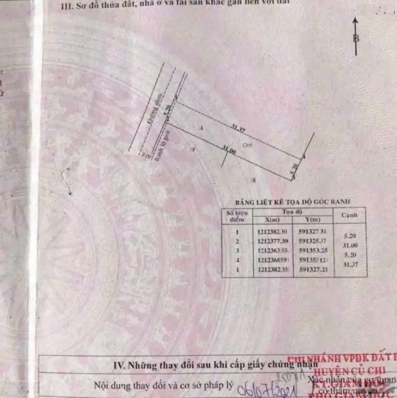 Bán đất ngay trường thcs tân thông hội, diện tích 5,2m x 31m, sổ sẵn, giá 460 triệu, bớt lộc