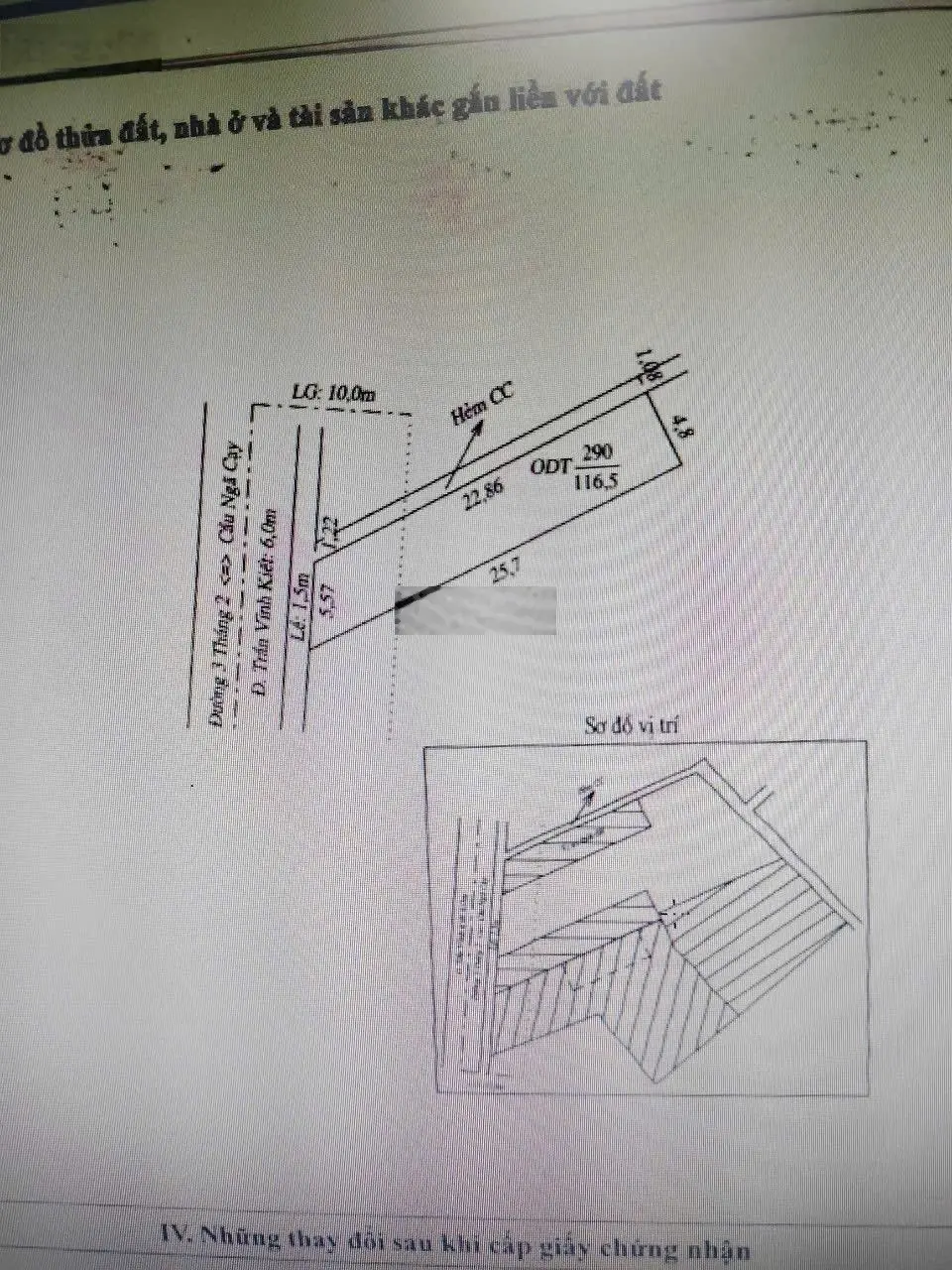 Bán nền mặt tiền đường Trần Vĩnh Kiết An Bình Ninh Kiều dt 117m2- Giá 5.3 tỷ