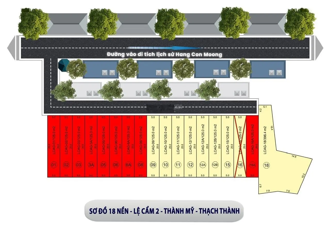 Bán 8 suất đất tại quỹ 18 nền thôn Lệ Cẩm 2 sát đường liên tỉnh rộng 14 M. Giá từ: 200 Triệu /nền