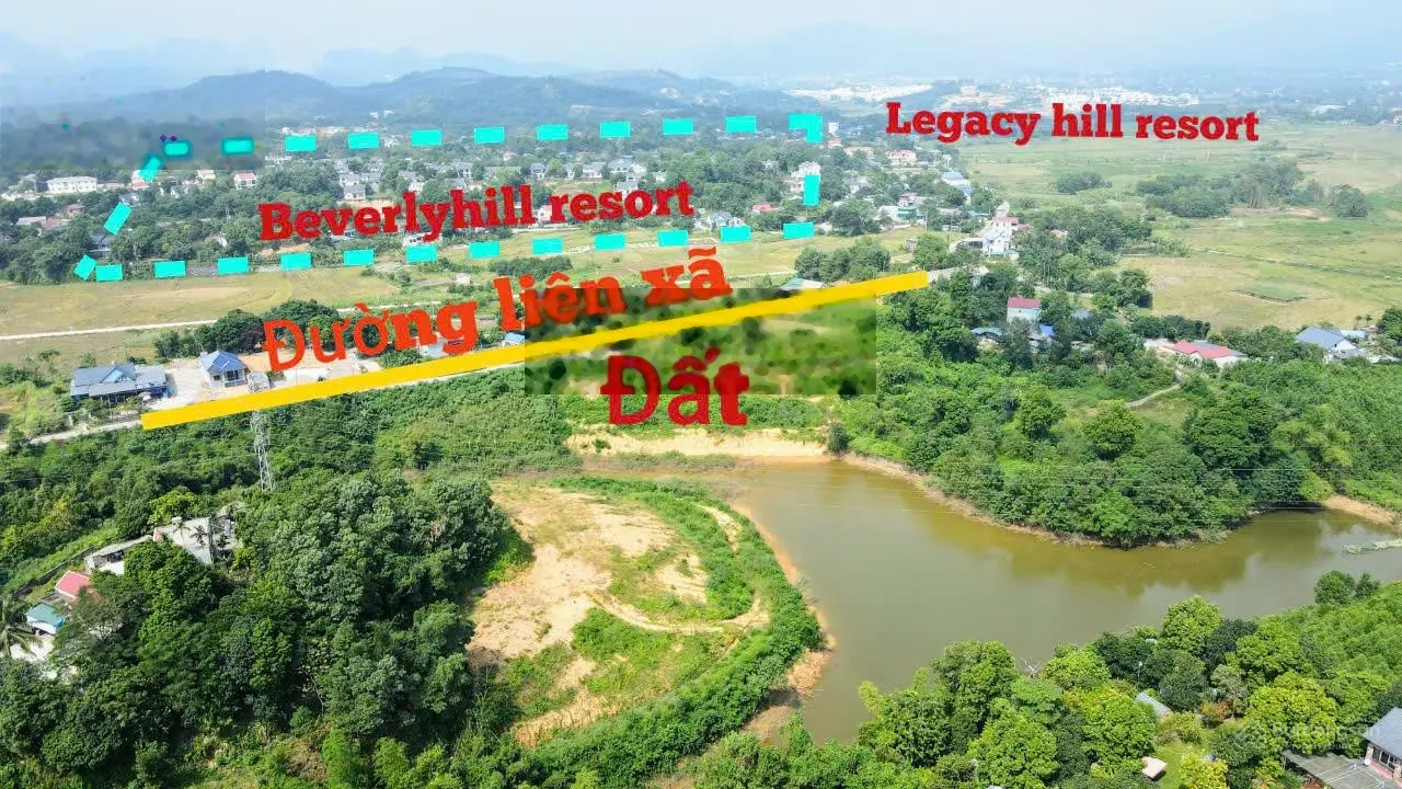 Bán 5994m2 view đẹp bám hồ, mặt đường liên xã Cư Yên - Lương Sơn - Hòa Bình