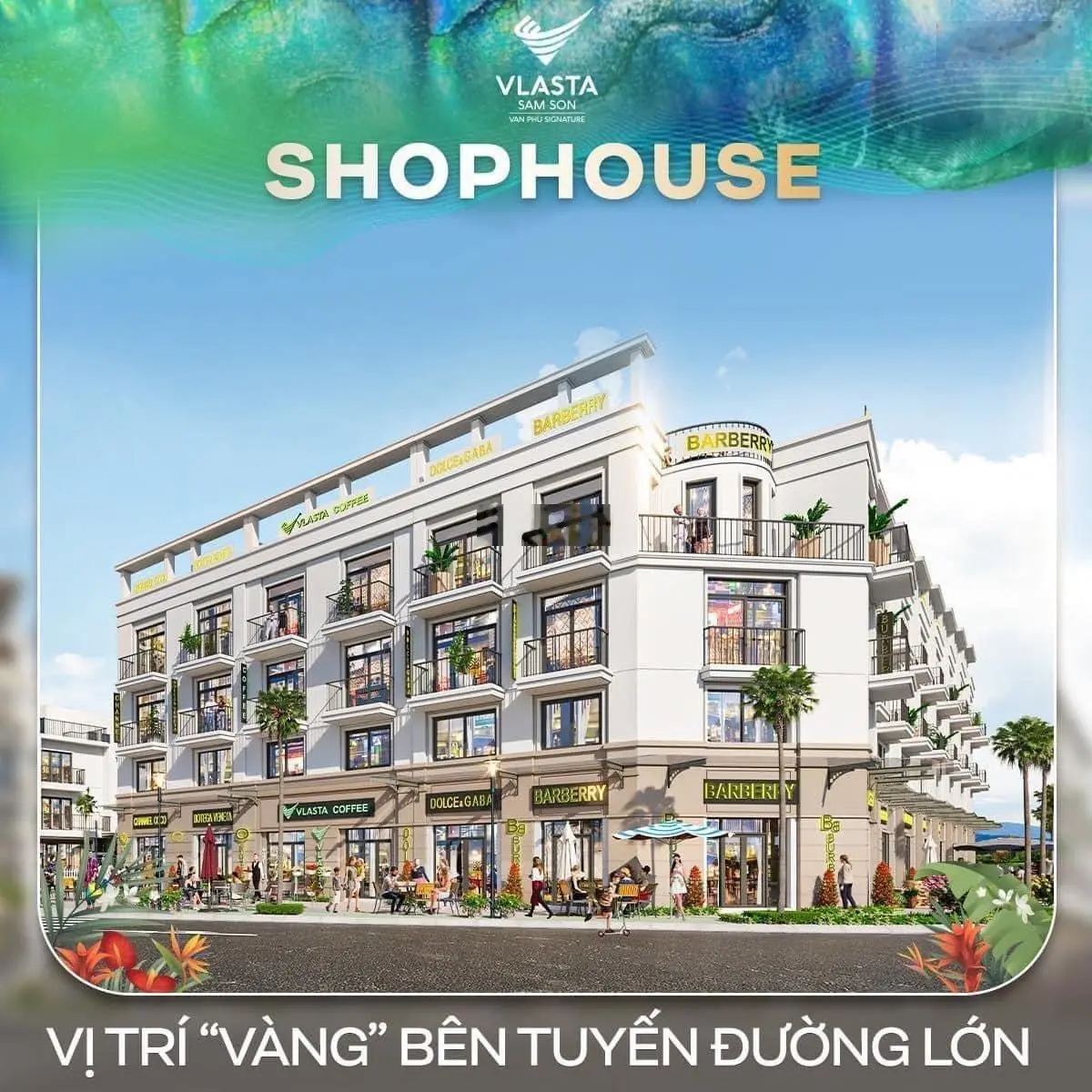 Chính chủ bán lô góc shophouse Vlasta đường 20m. Giá nhỉnh 8 tỷ. DT: 96m2. Sổ ngay. LH 0944 960 ***