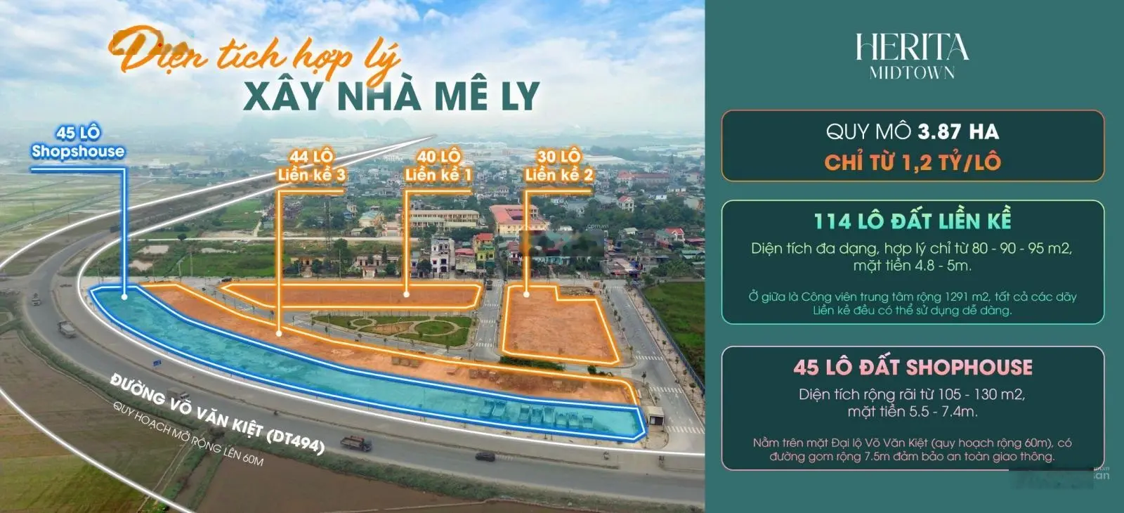 Đừng bỏ lỡ, đất nền thị trấn Kiện Khê mặt đường 60m giá cực tốt 0973 268 ***