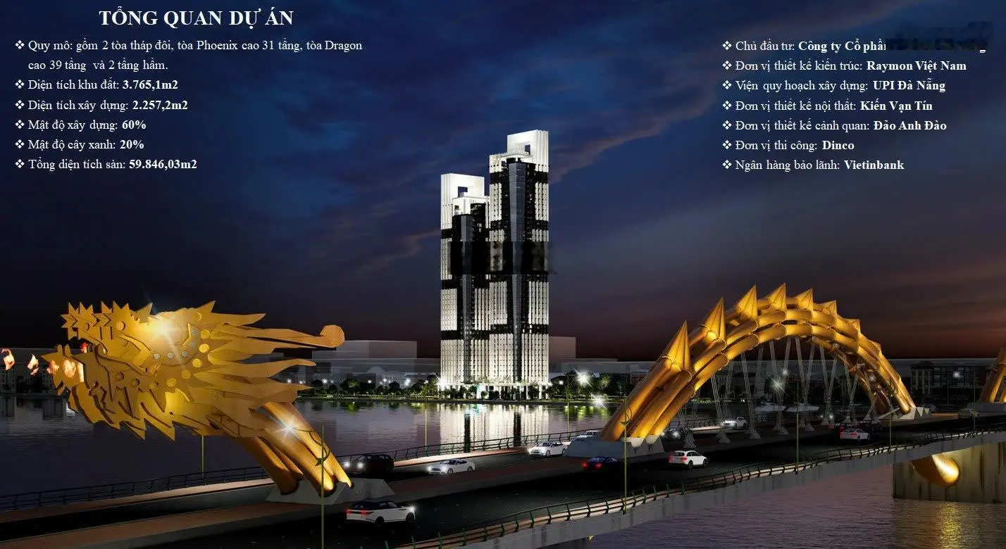 Căn hộ cao cấp Landmark Đà Nẵng, giá chính thức từ CĐT Tháng 12/2024, bàn giao tặng nội thất 300tr