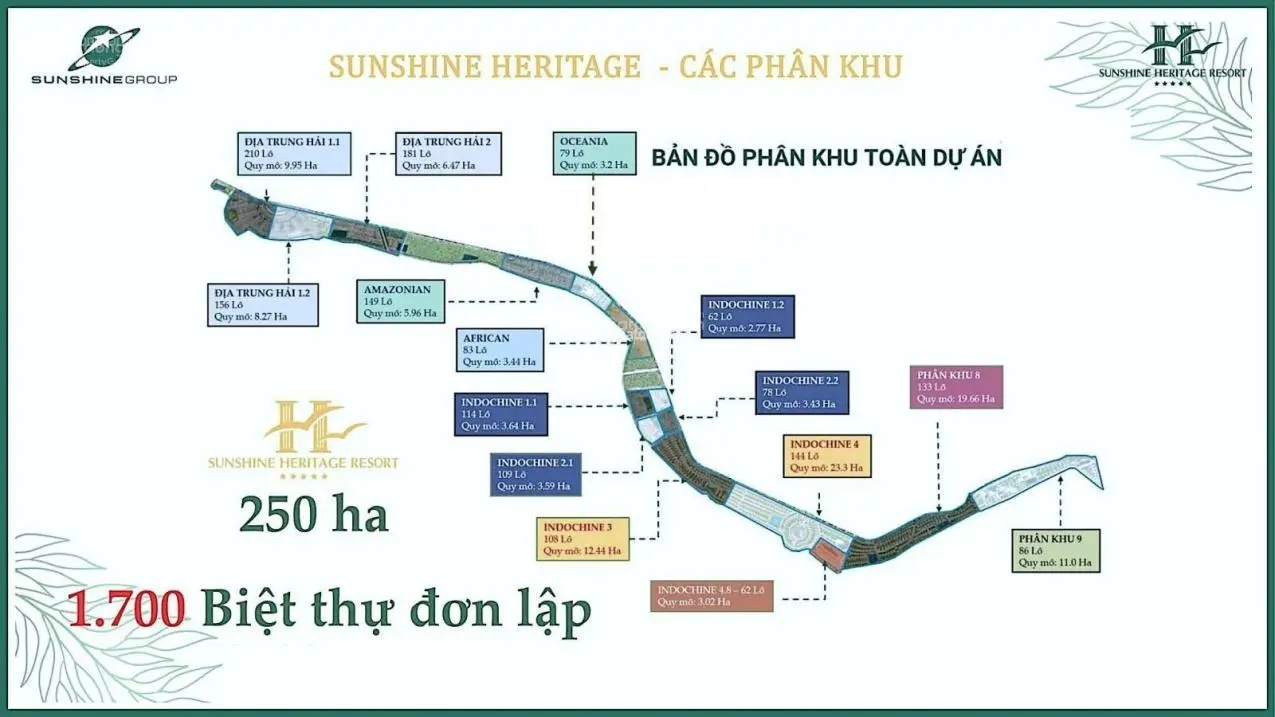 Bán đất biệt thự sinh thái Sunshine Heritage Resort, suất ngoại giao đầu tư cực tốt