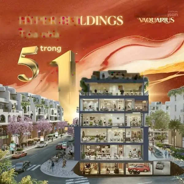 Mở bán quỹ hàng shophouse, nhà phố liền kề Ecopark, giá gốc CĐT tại dự án Vaquarius, Văn Giang