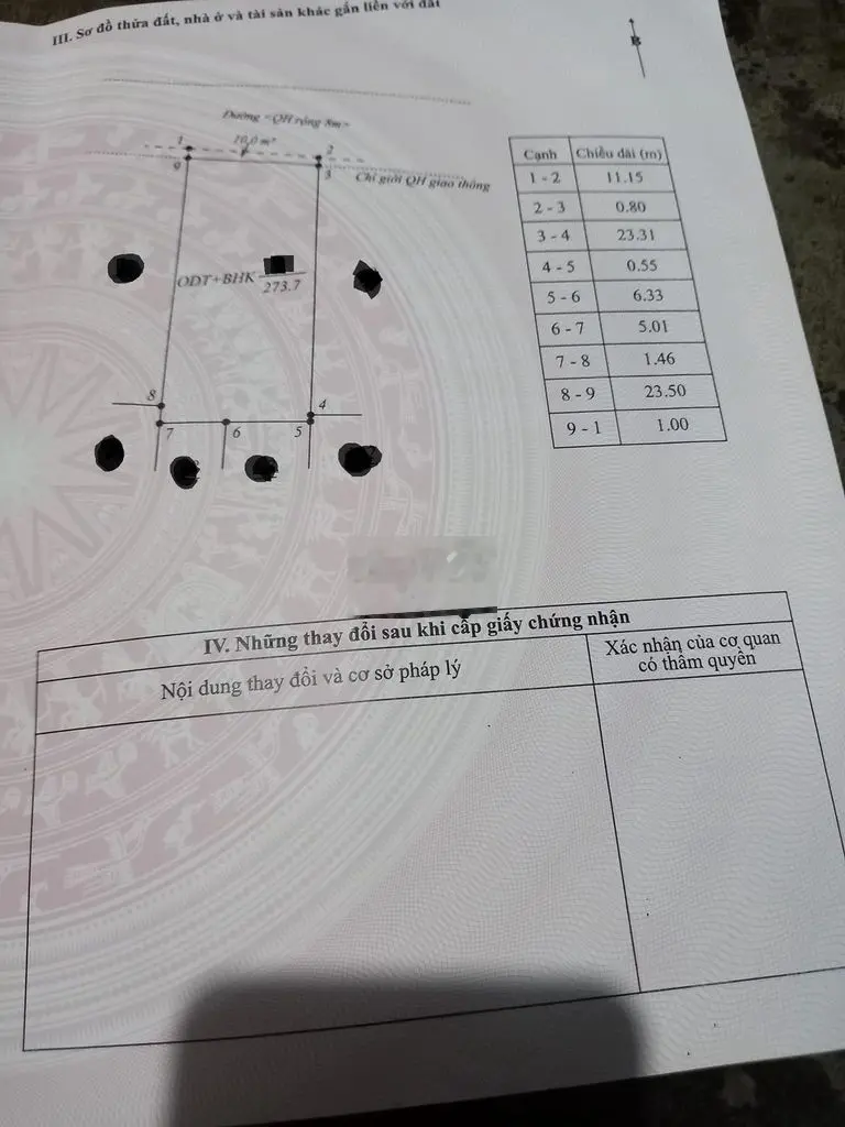 💥Lô TC 100%, 11,1*24m,Hẻm Trần Quý Cáp,gần Bệnh Viện Vùng