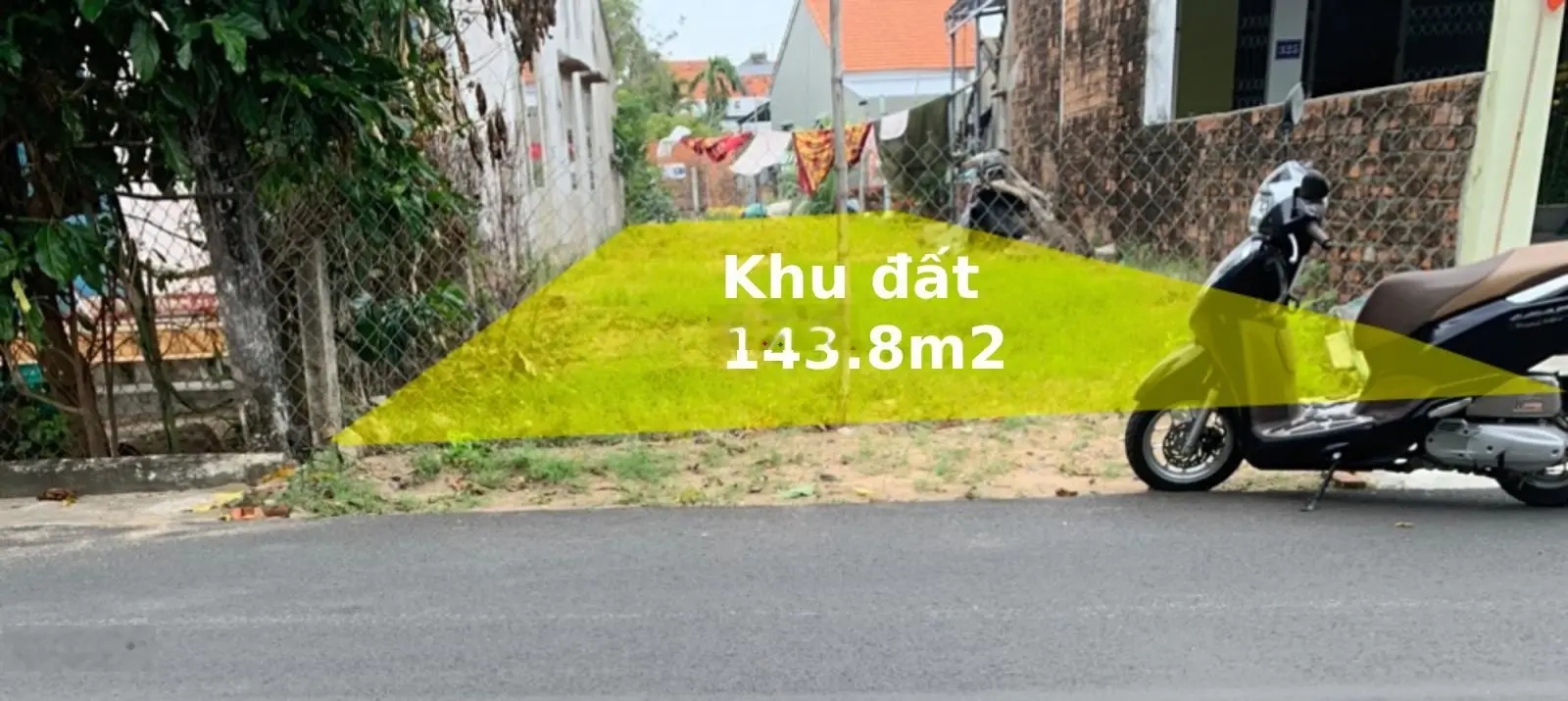 Bán đất thổ cư - 144m2, mặt tiền đường 3 Tháng 2, p. Phú Thạnh, Tp Tuy Hòa