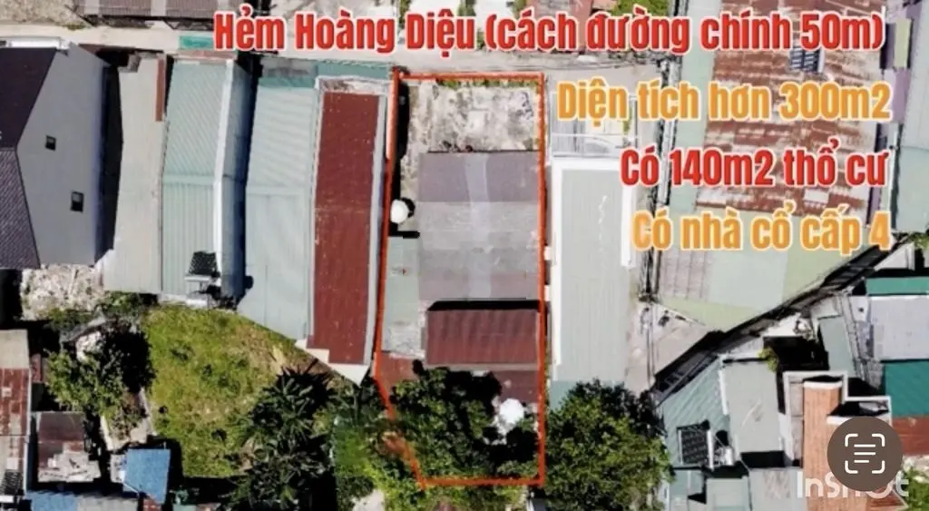 Nhà đất (CHÍNH CHỦ): hẻm Hoàng Diệu hơn 300m2; Trung Tâm TP. Đà Lạt