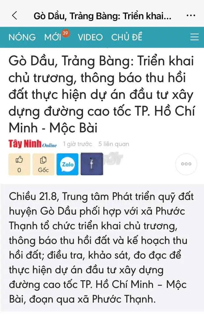 đất mặt tiền Phước Vinh-Hoà Thạnh, X.Hoà Thạnh, Châu Thành, Tây Ninh