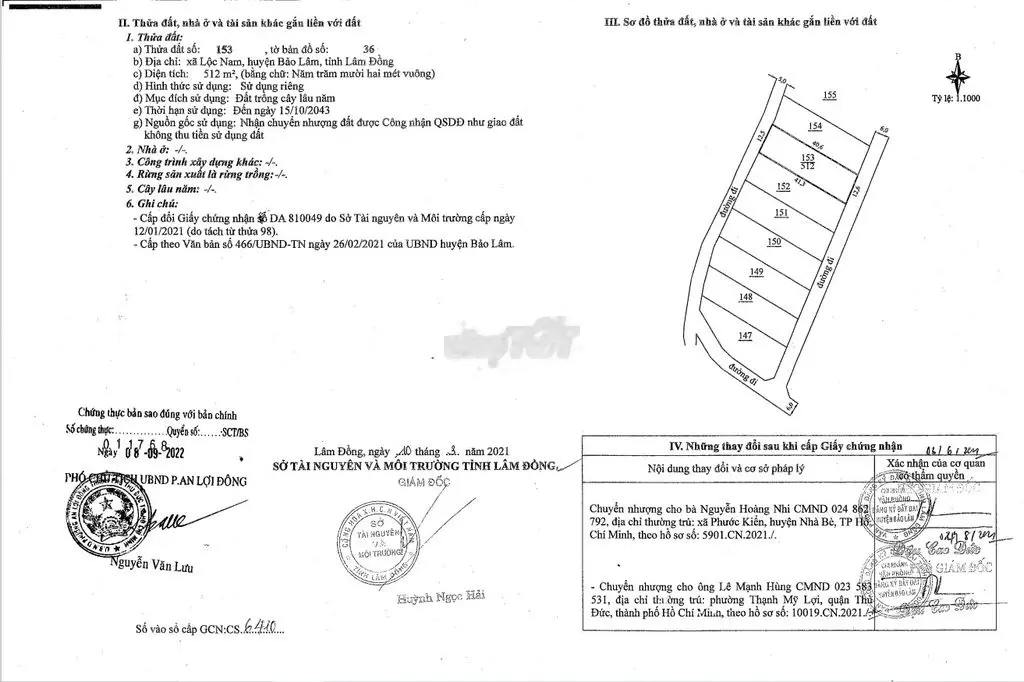 Bán lô đất 2 mặt tiền 512m2, quy hoạch full thổ, giá chỉ 2 tỷ