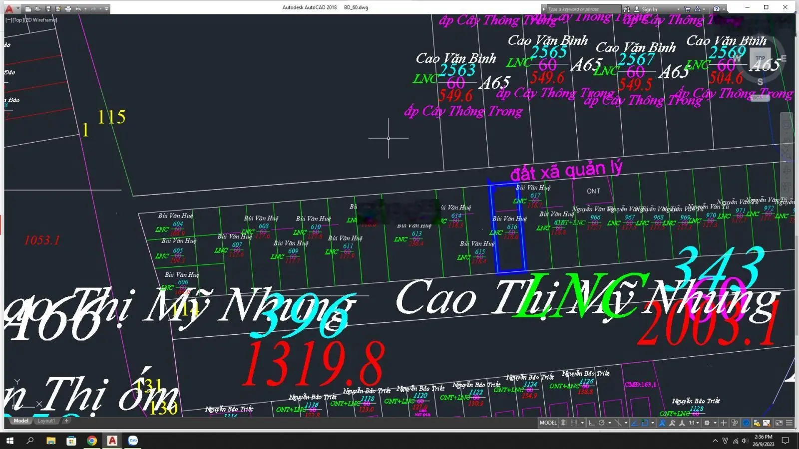 Bán nền đất 118m2 cực kỳ đẹp. Khu Cây Thông Trong, đường 6m, đã chuyển sẵn thổ cư. Giá quá ngộp thở