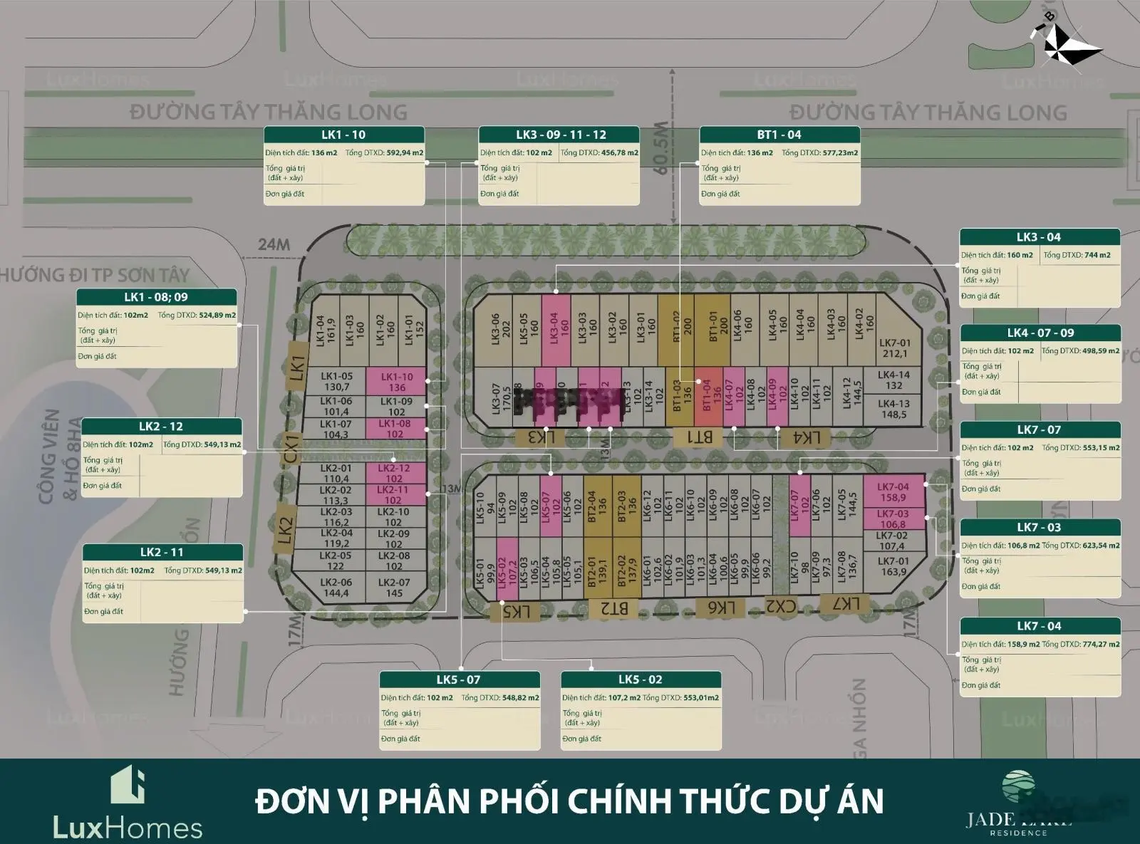 Suất ngoại giao sớm LK 100m Jade Lake giá 29 tỷ. LH: 0989862186