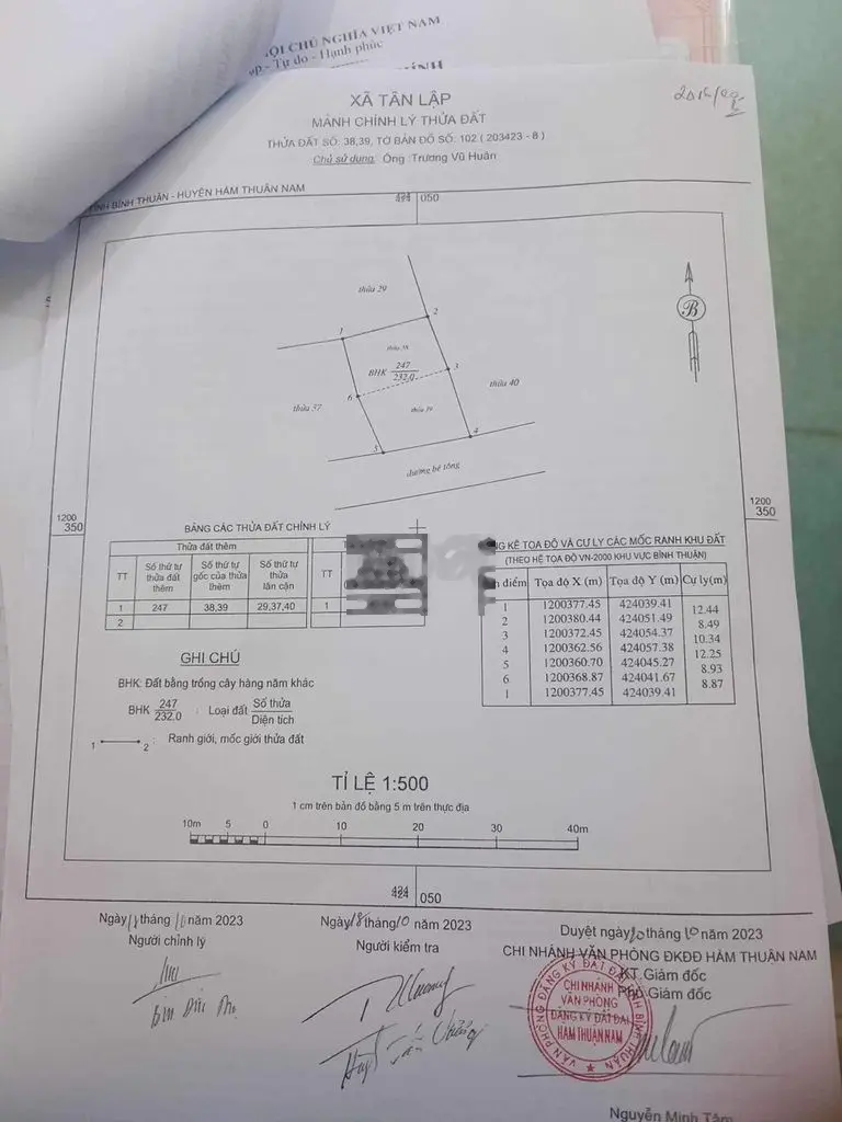 CẦN BÁN LÔ ĐẤT 619M2 TÀ MON, XÃ TÂN LẬP, HÀM THUẬN NAM, BÌNH THUẬN