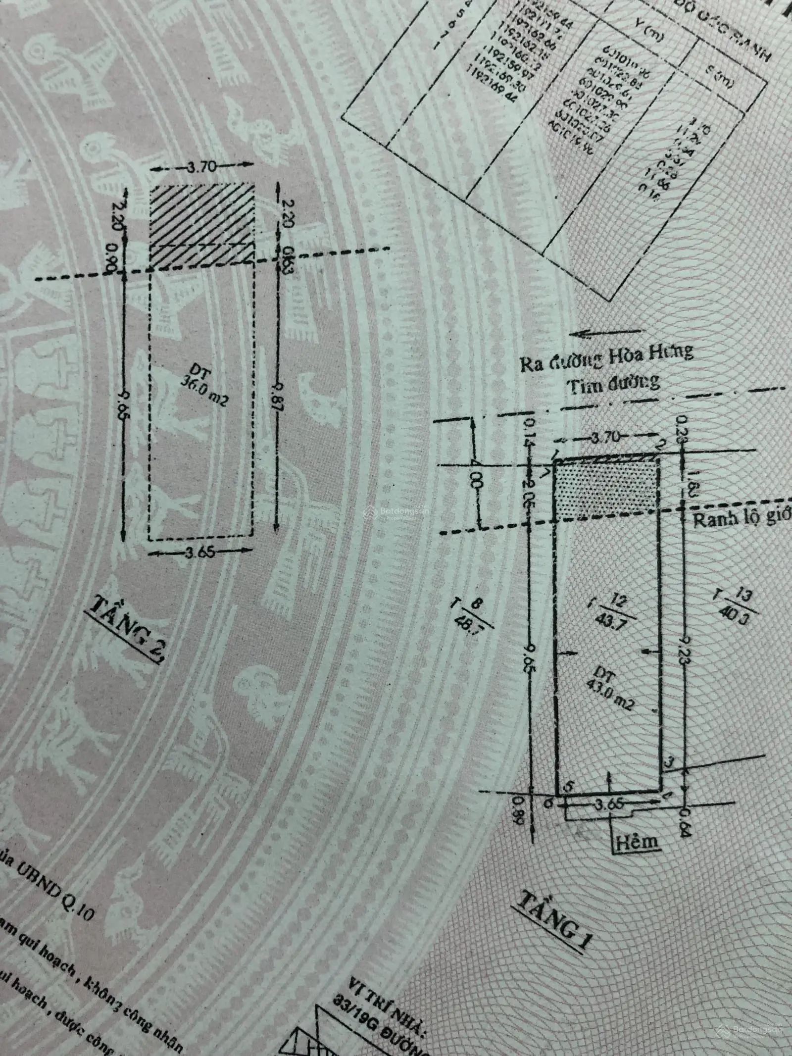 Bán nhà riêng tại hẻm 83 Đường Hòa Hưng, P12, Q10, 7,6 tỷ, 43m2, giá tốt