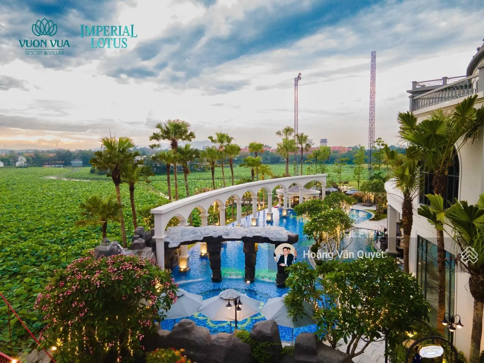 Biệt thự 442m2 vị trí siêu đẹp tại Vườn Vua Resort Phú Thọ mặt hồ sen giá gốc. Liên hệ 0962 202 ***