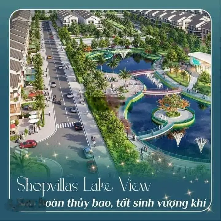 Mở bán siêu phẩm Shopvillas Lake View phiên bản giới hạn mua trực tiếp giá gốc CĐT chỉ 68tr/m2 đất