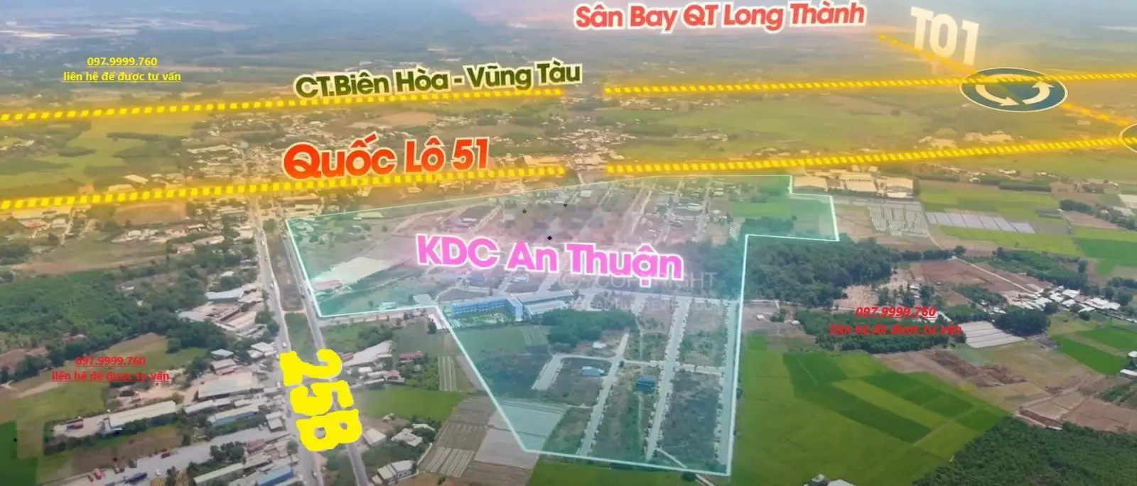 Bán lô đất đã có sổ hồng riêng, nằm trong khu dân cư tiệm cận Sân bay Quốc tế Long Thành