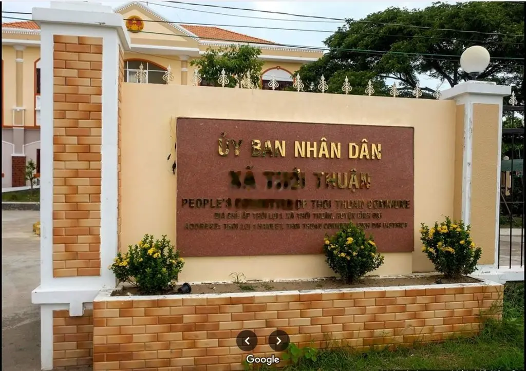 BÁN ĐẤT THỊ TRẤN ĐỐI DIỆN UBND THỚI THUẬN - GẦN ĐIỆN MÁY XANH