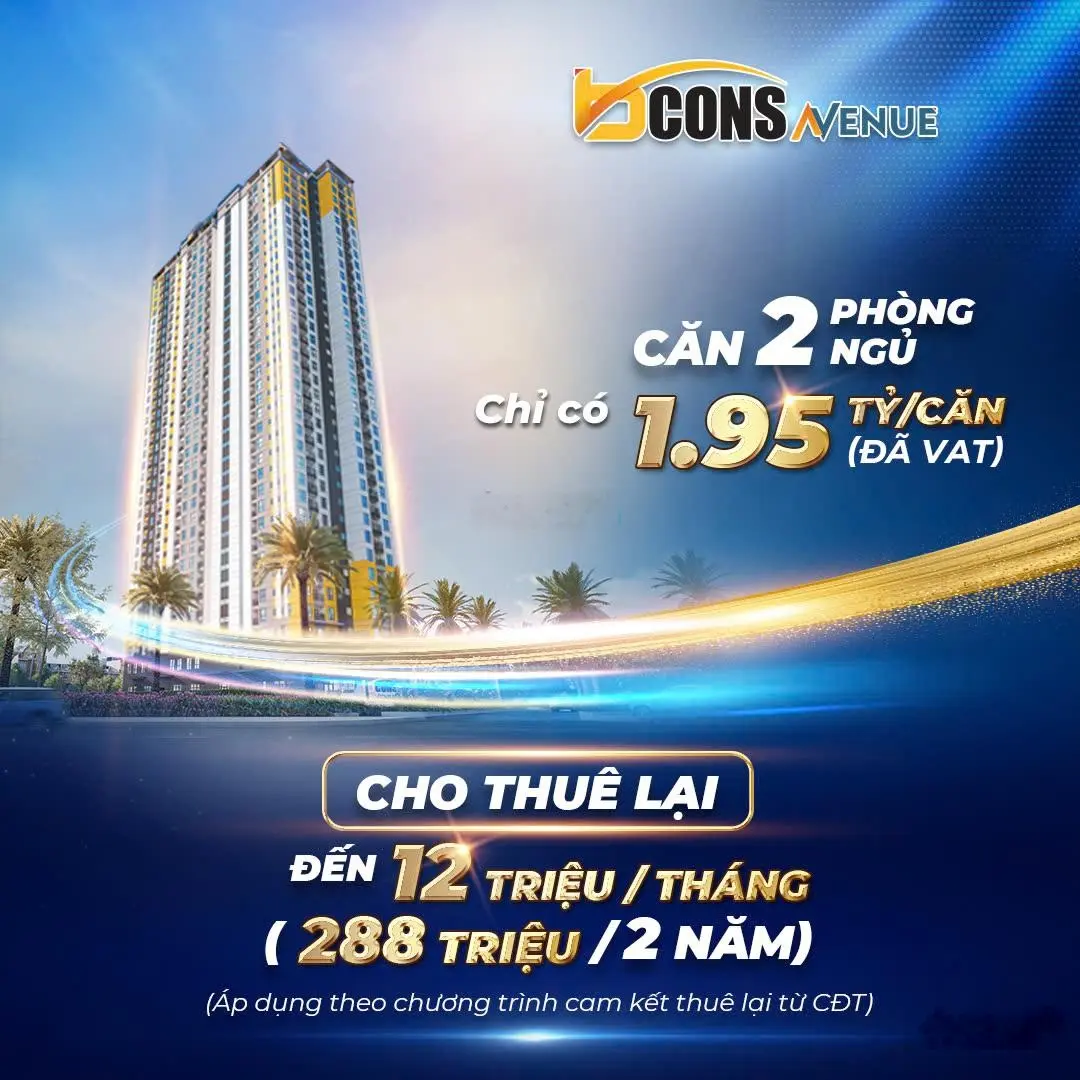 Chính thức nhận booking giai đoạn 1 dự án Bcons Avenue MT Xa Lộ Hà Nội, CK 5,6%