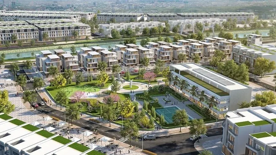 Bán lô áp góc Hoàng Huy New City. Lk2 DT đẹp, mặt đường 21m, xây 5 tầng