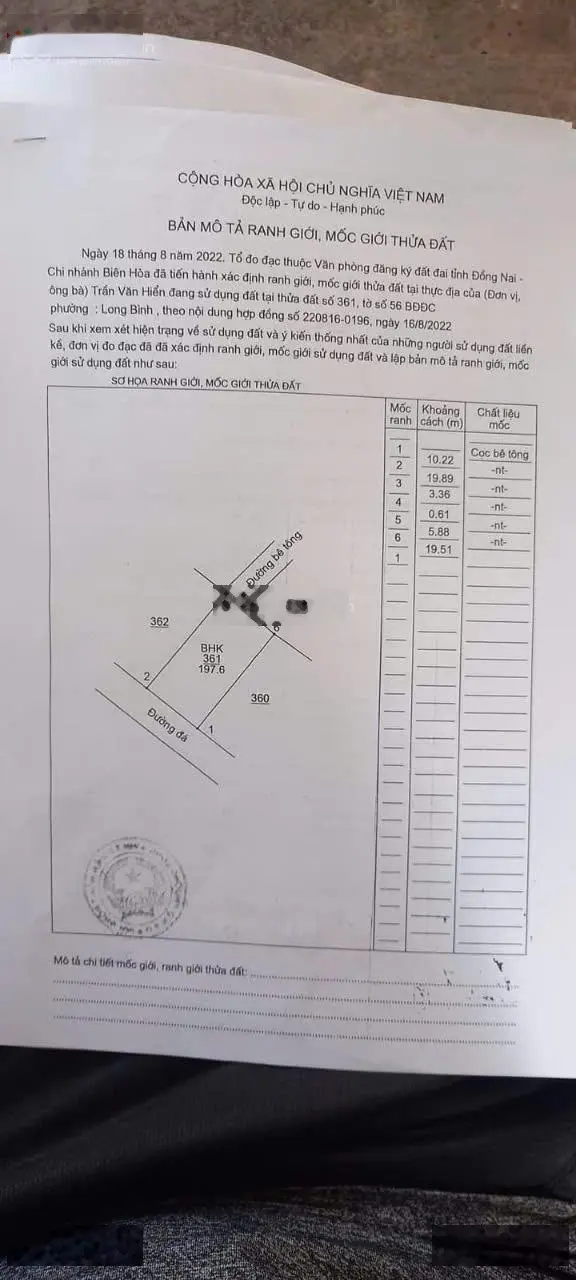 Bán gấp lô đất 2 mặt tiền Long Bình, Biên Hòa giá 1 tỷ, gần KCN, trung tâm, tiện kinh doanh, sổ đỏ