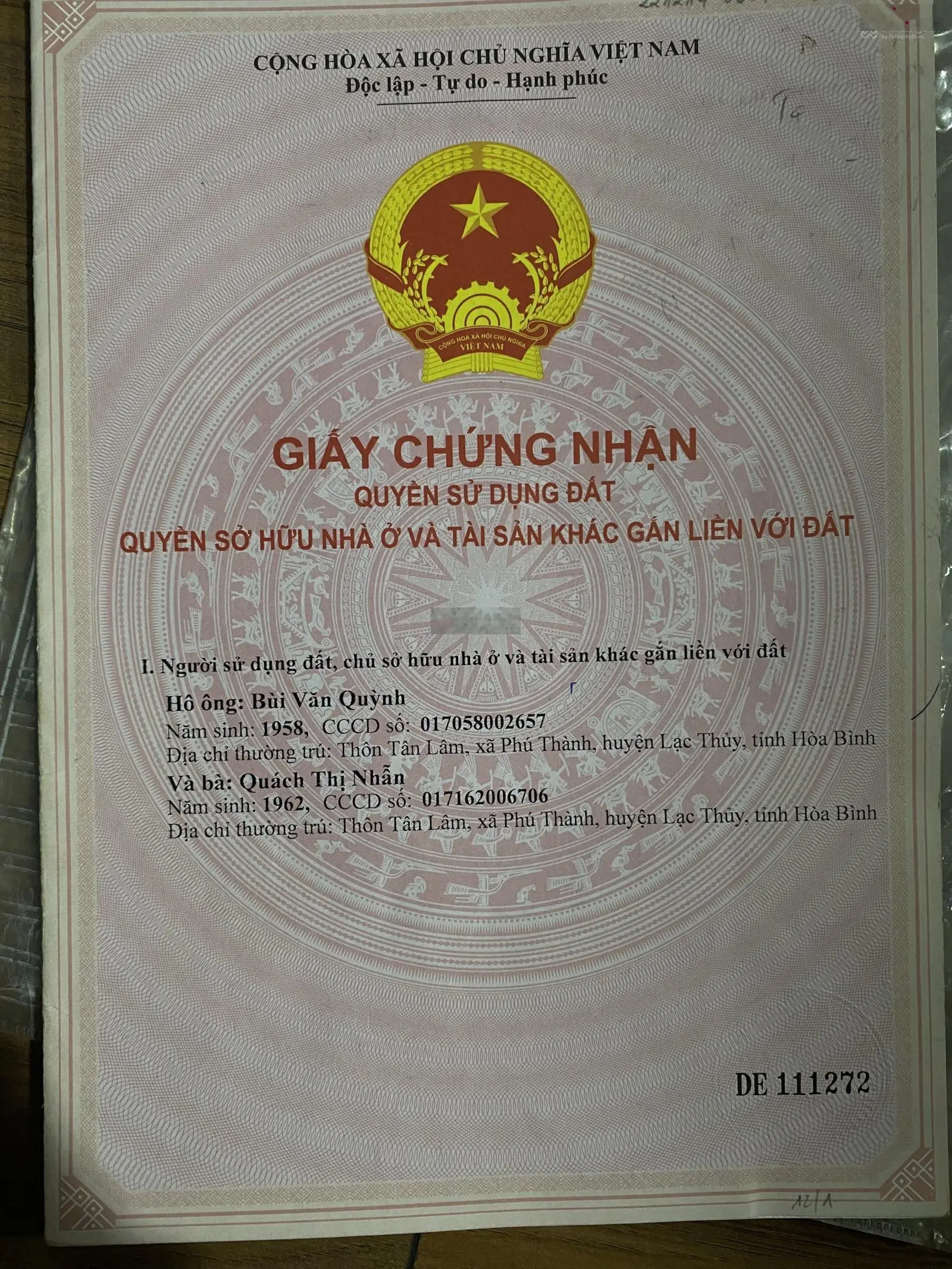 Bán gấp 2 lô đất tại Phú Thành, Lạc Thủy, Hòa Bình (1 mảnh 9274,1m2 và 1 mảnh 7830,8m2)