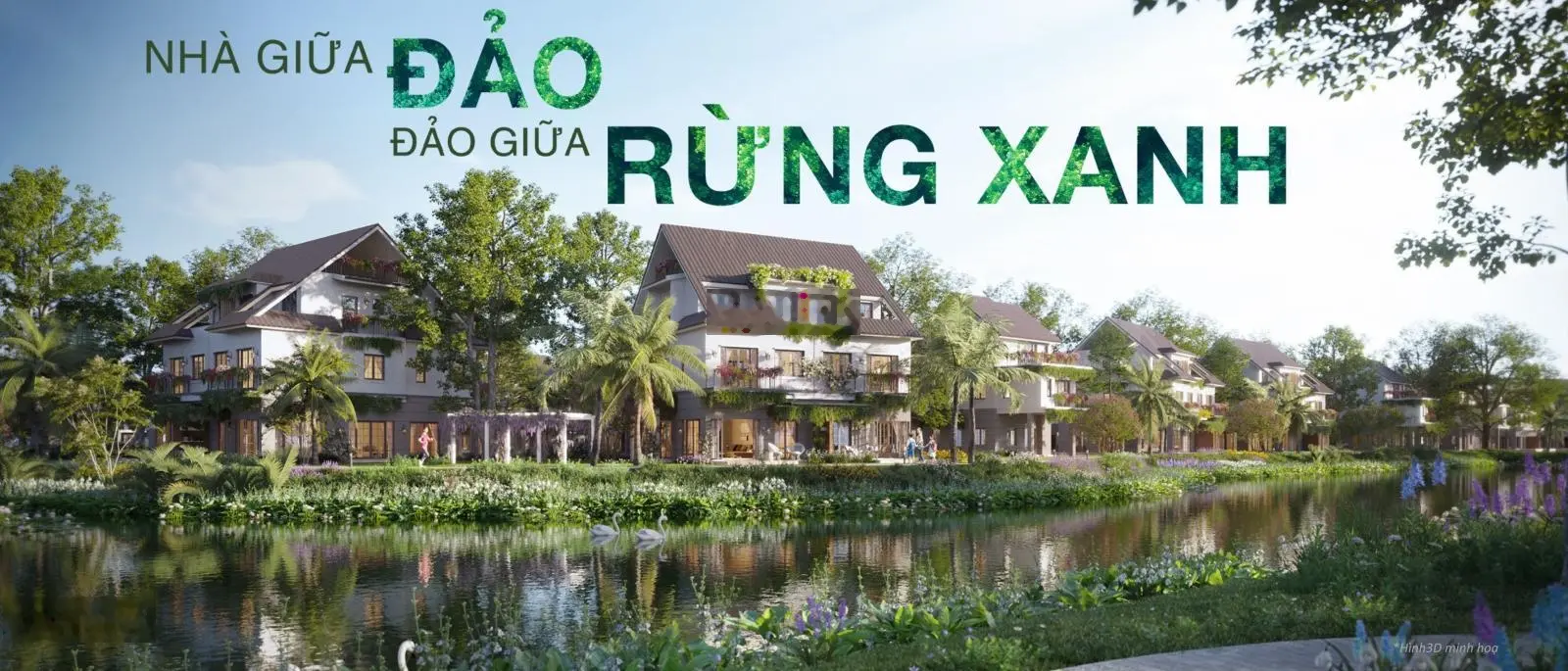 Biệt thự đảo - Central Island vị trí trung tâm nhất khu đại đô thị xanh Eco Central Park sắp mở bán