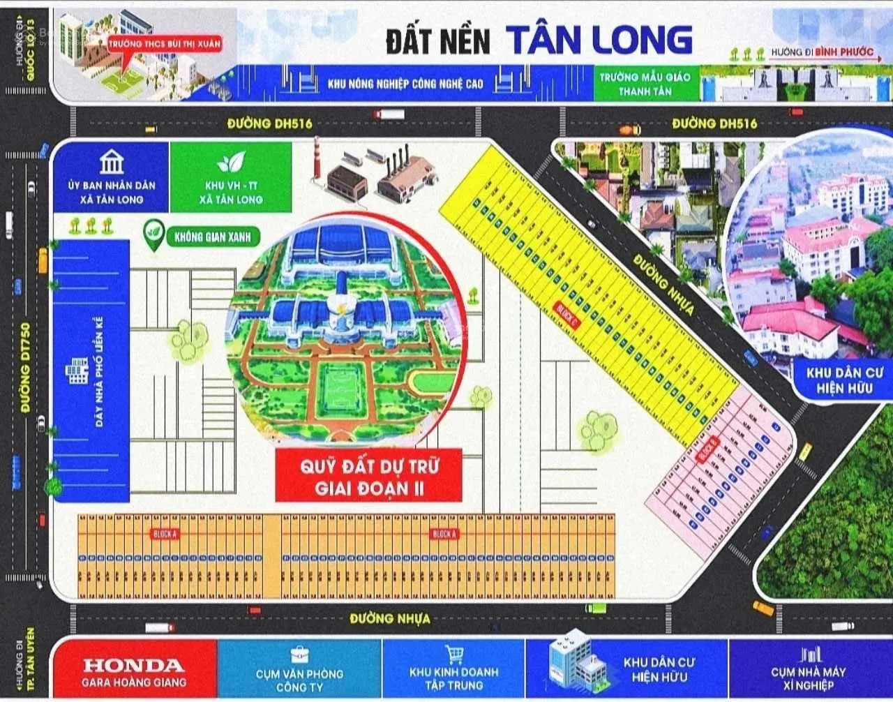 Mở bán đất nền F0 TTHC Tân Long Phú Giáo sổ sẵn giá 790 triệu 259m2 SHR công chứng ngay ĐT 750