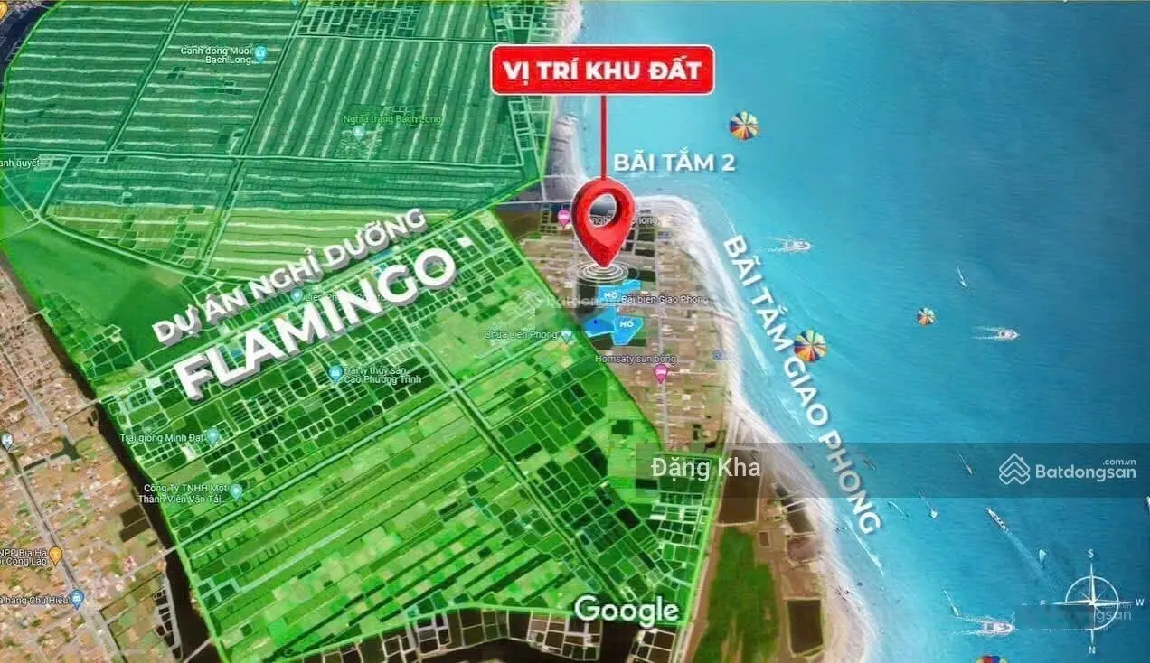 Bán đất trục chính đg 10m nhà văn hóa 50m lên bãi tắm 2 Giao Phong-Quất Lâm sát flamingo An Thịnh