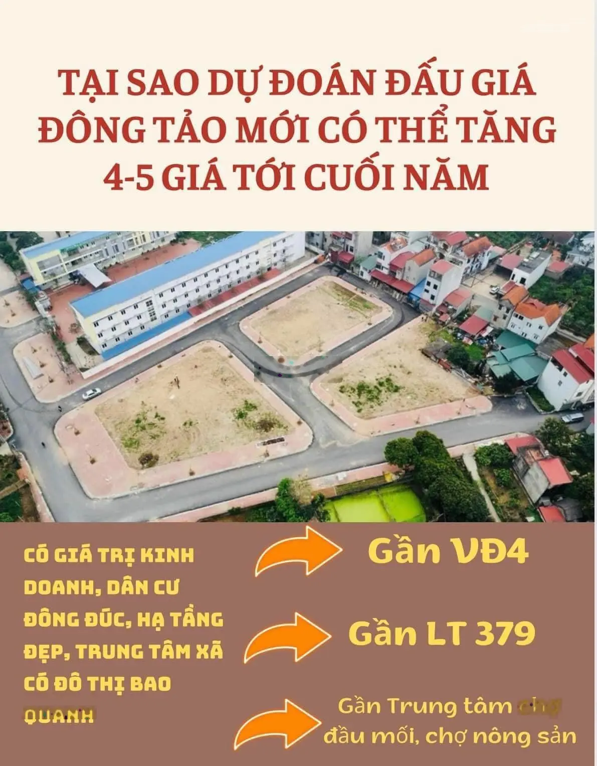 Đấu giá Đông Tảo mới - Giáp uỷ ban xã và trường học kinh doanh được luôn chỉ hơn 2 tỉ