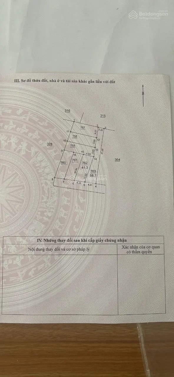 Cần bán đất tại Thôn Ba Đình, xã Kim Thư, huyện Thanh Oai, Hà Nội. DT: 41.3m2, lô góc 2 mặt tiền