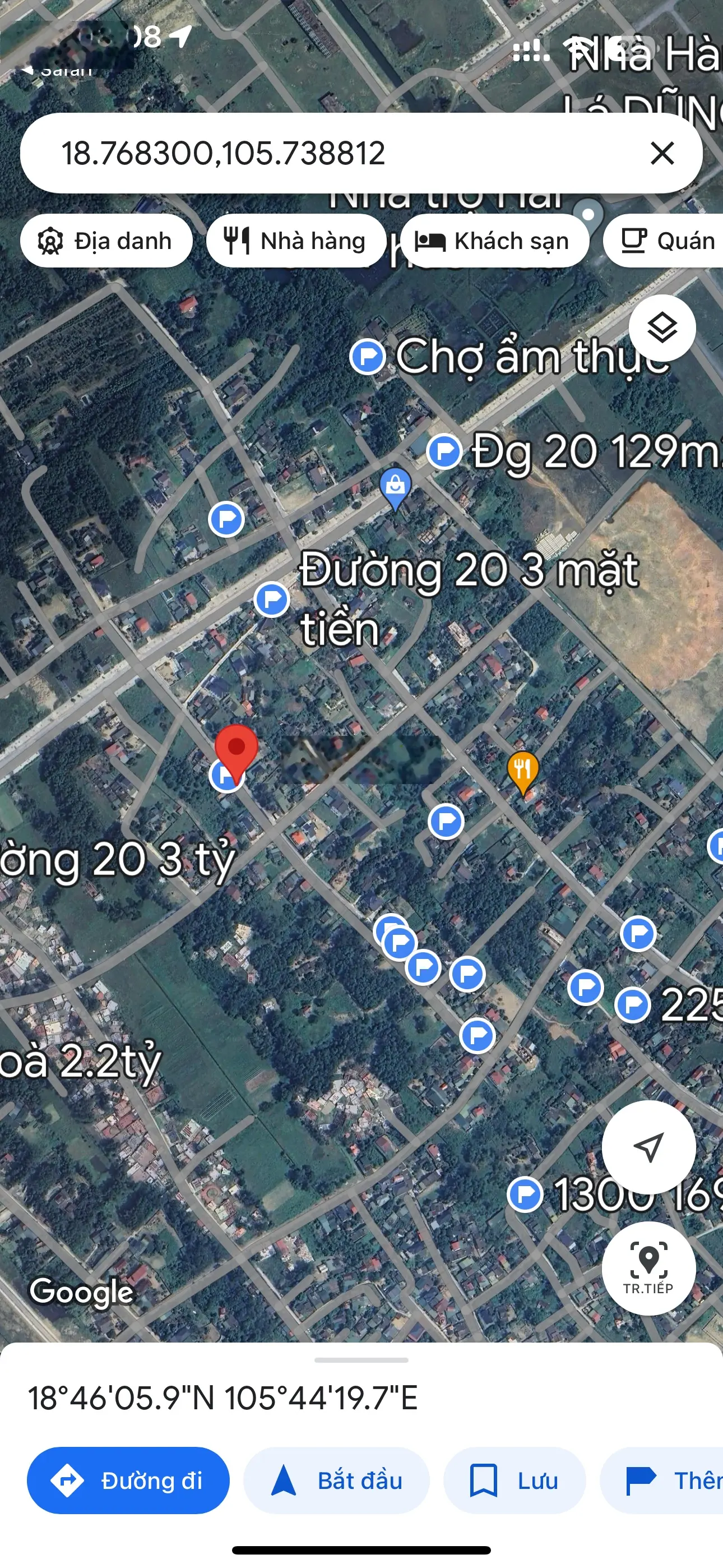 Đất Nghi Hoà - gần biển. Siêu phẩm lối 2 đường ngang 20 cách đường ngang 20m chỉ 100m