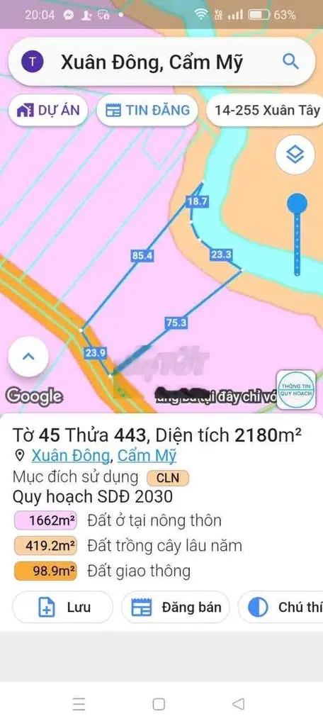 Đất mặt tiền