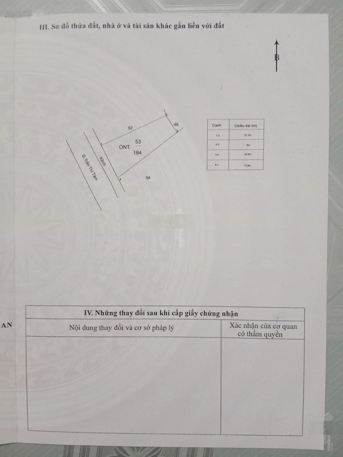 Chính chủ bán đất thổ cư 184m2 mặt tiền đường Trần Thị Tám gần Đinh Đức Thiện Bình Chánh